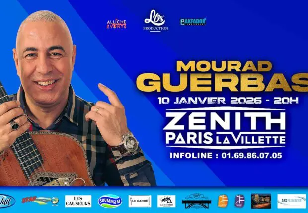 Mourad Guerbas en concert au Zénith pour Yennayer 2976 : retour sur la carrière d’un artiste marquant