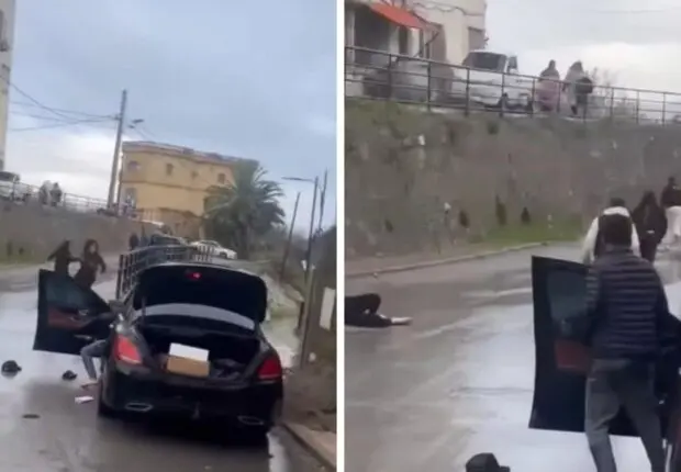 Les images terrifiantes du braquage d’une Mercedes suscitent un tollé en Algérie… la bande arrêtée