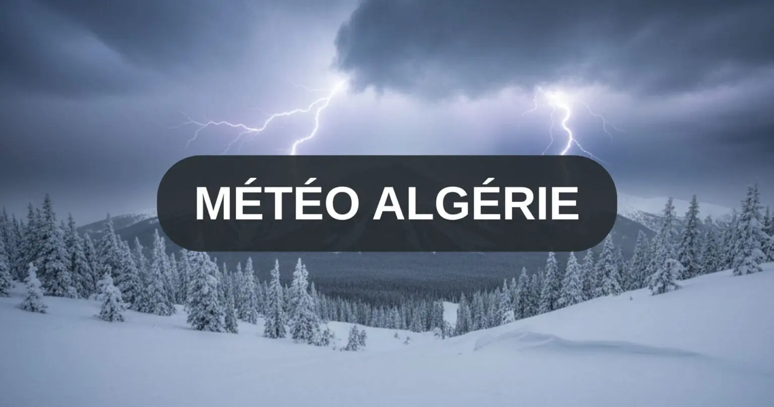 BMS – Météo Algérie : fortes pluies attendues dès 12h ce mardi 30 décembre dans plusieurs wilayas !