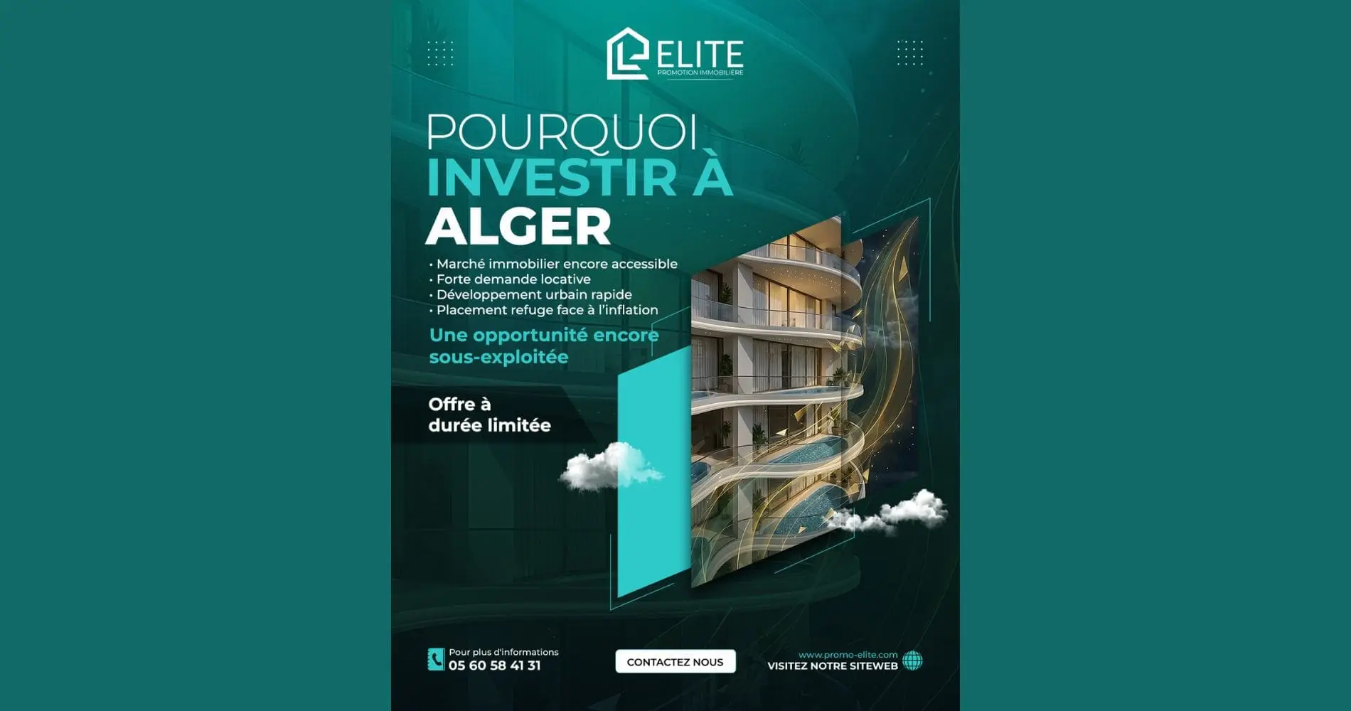 Pourquoi investir au cœur de la capitale Alger ? Focus sur la résidence Astéria à El Achour