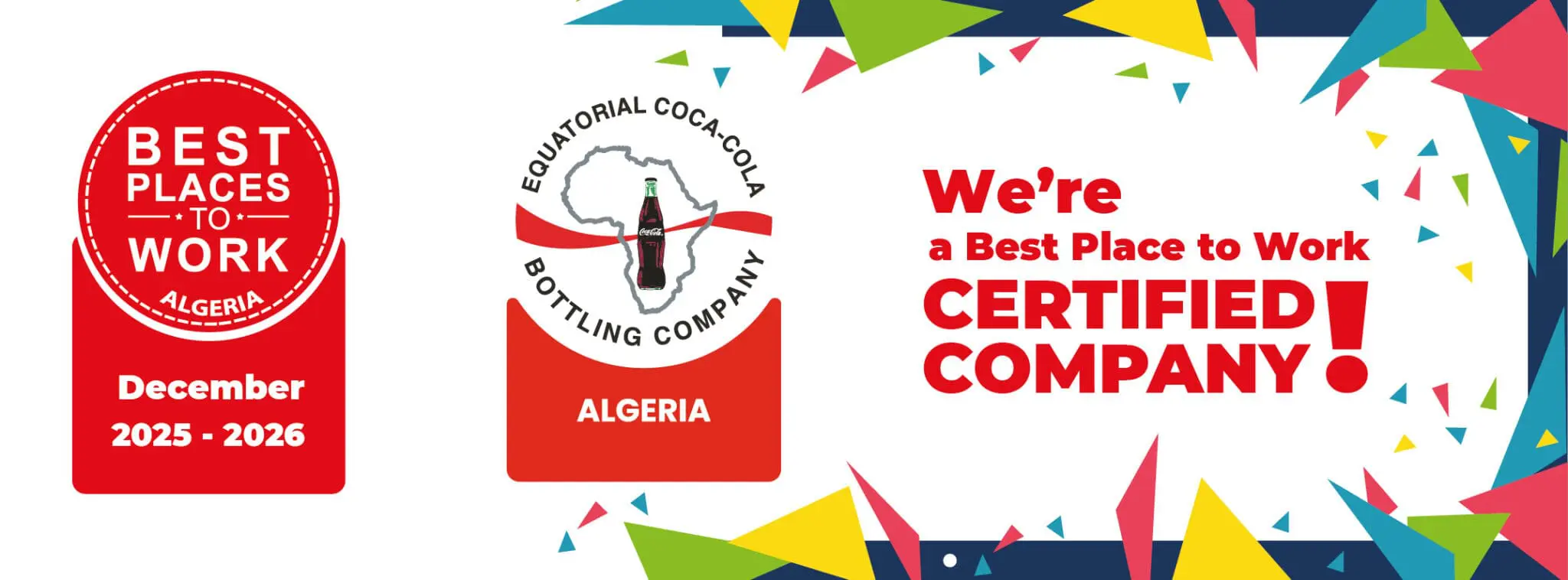 Equatorial Coca-Cola Bottling Company Algeria certifiée Best Place to Work 2025