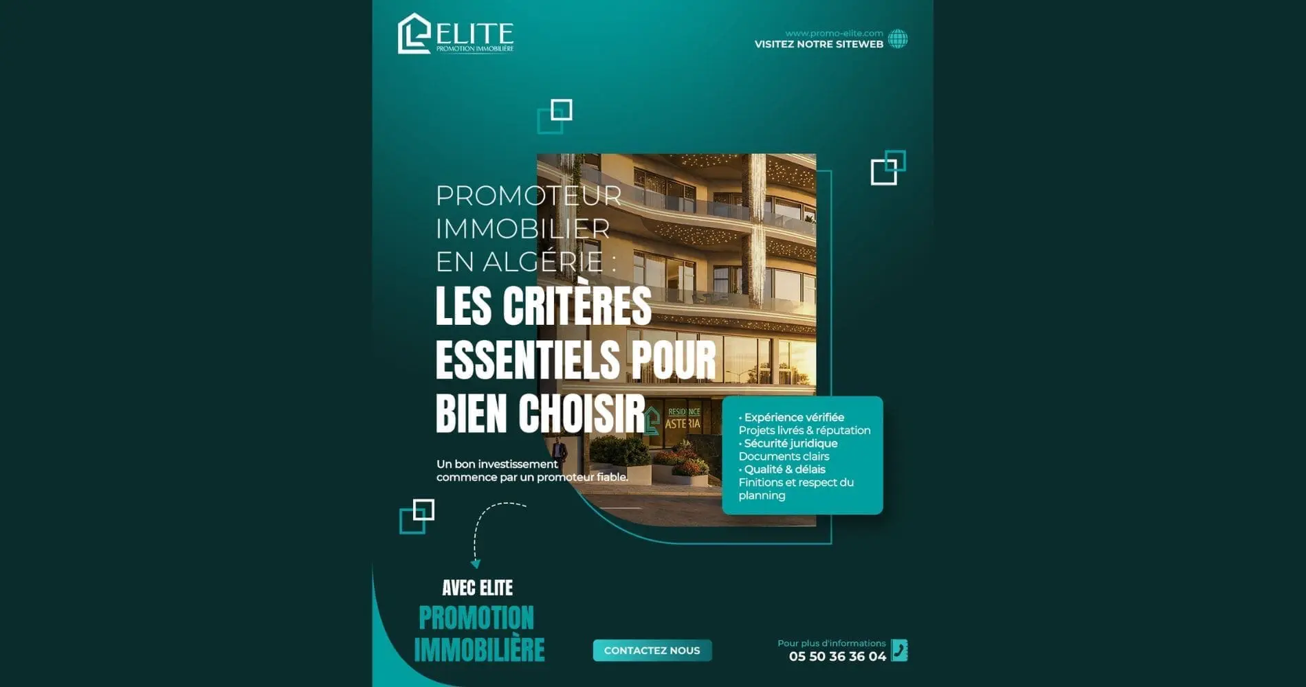Promoteur immobilier en Algérie : quels sont les vrais critères pour faire le bon choix ?