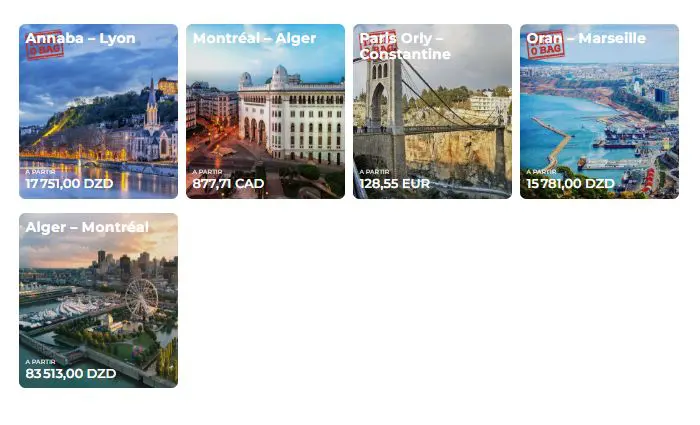 Air Algérie annonce des promotions sur ses vols vers la France et le Canada.