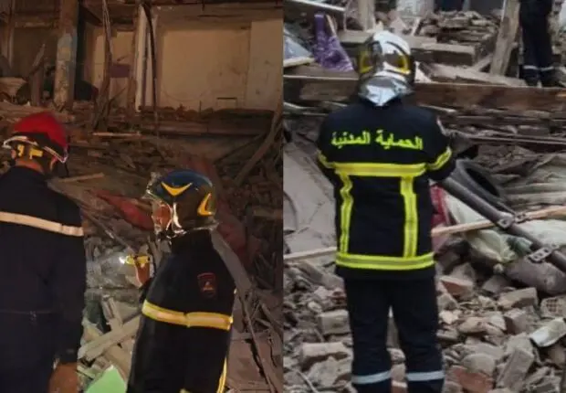 Effondrement d’un immeuble à Constantine : la Protection civile intervient pour secourir un blessé