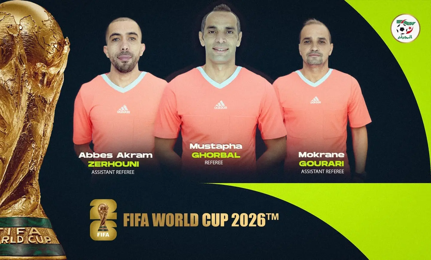 Coupe du monde 2026 : Ghorbal retenu par la FIFA