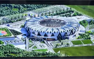 Découvrez les photos du nouveau stade de Béjaïa de 30.000 places