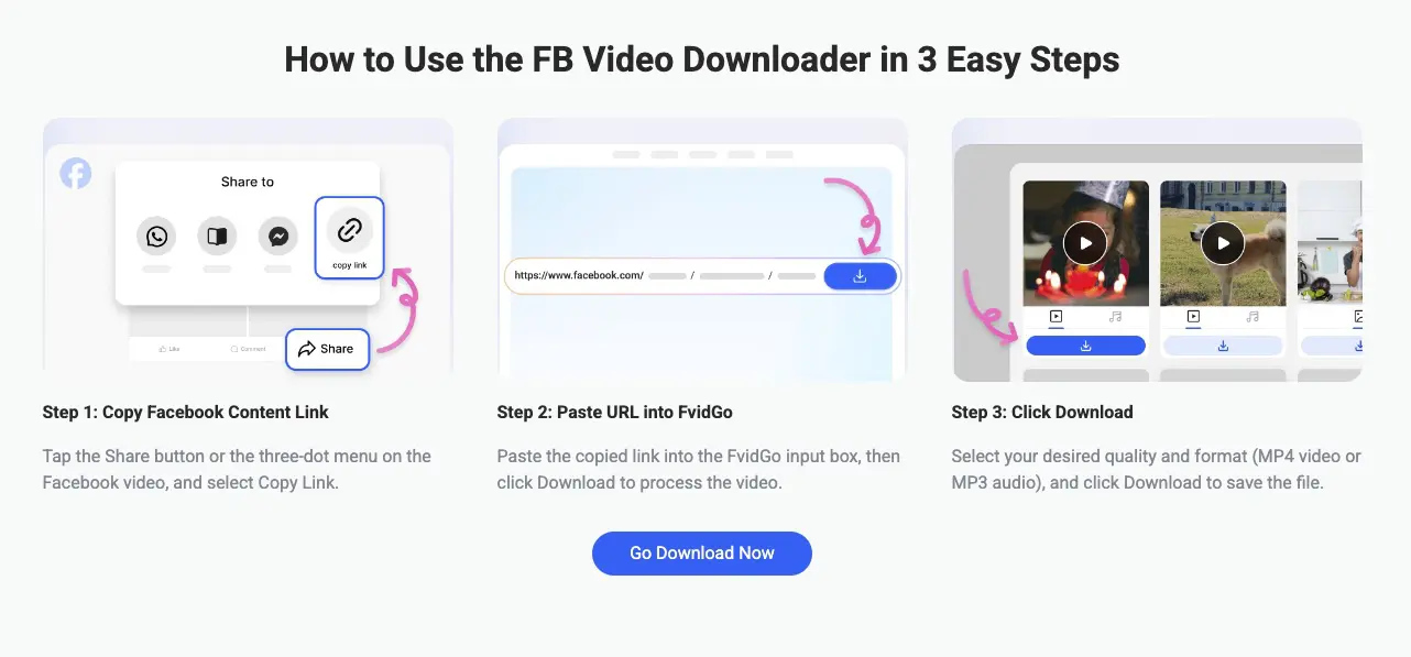 FvidGo : étapes pour télécharger une story