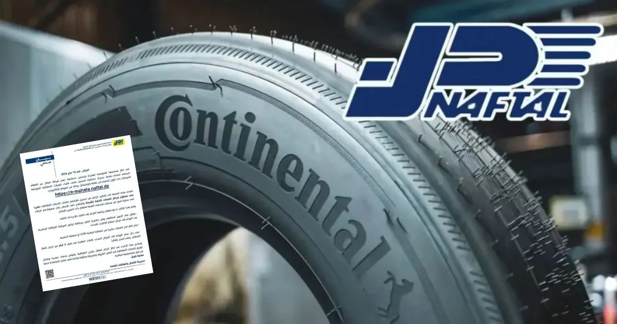 C’est officiel, Naftal lance e-Mahata : Voici comment acheter vos pneus Continental en ligne