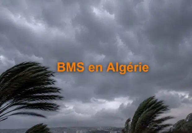 Alerte météo en Algérie : vents violents et vigilance orange ce week-end, plusieurs wilayas sous BMS
