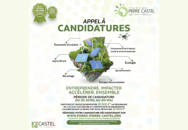 Prix Pierre Castel Algérie 2026 : la 5e édition ouvre ses portes aux jeunes entrepreneurs