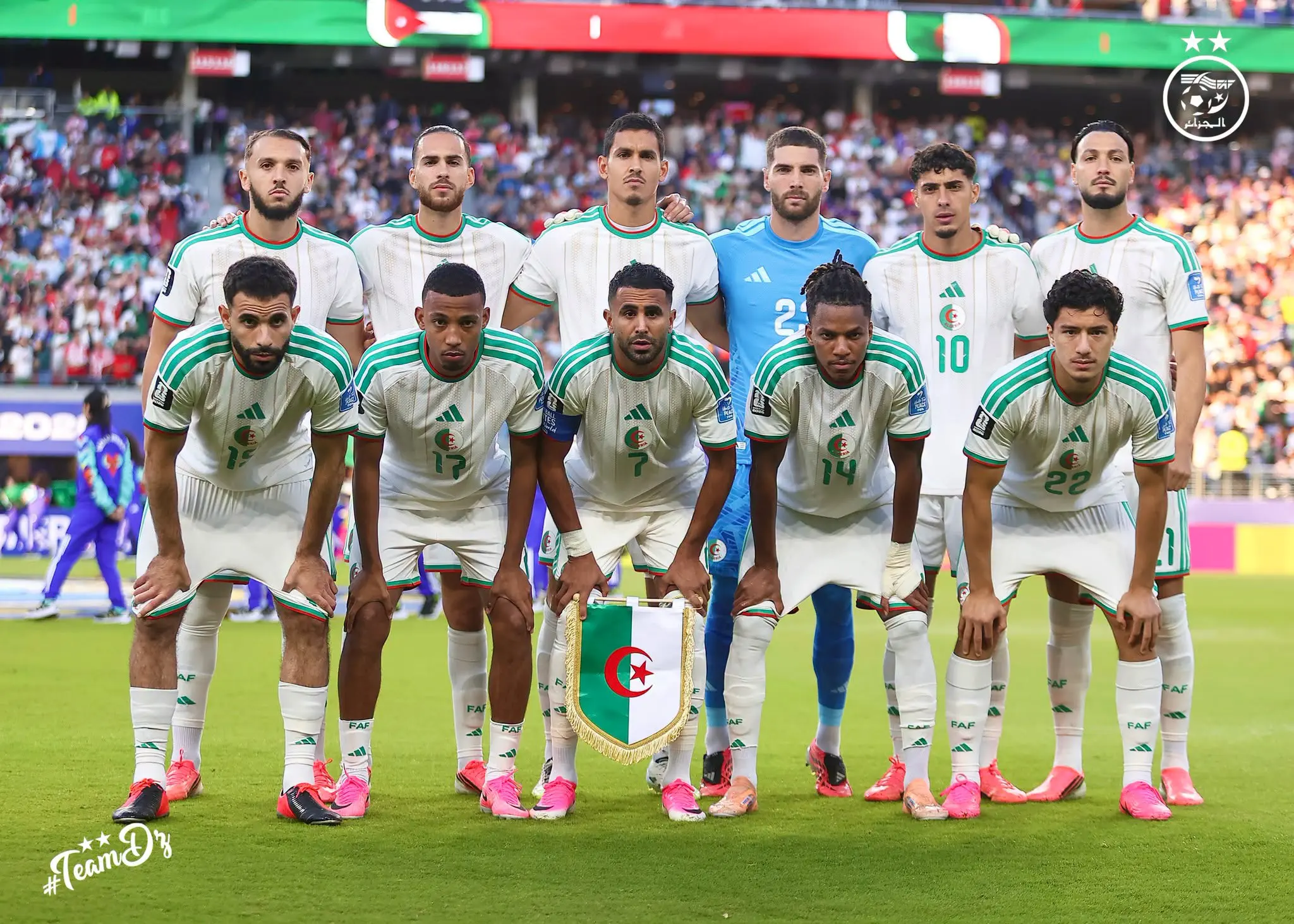 L’Algérie s’impose difficilement contre la Jordanie (2 – 1)