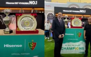 FIA 2026 : Hisense Algérie célèbre sur son stand le championnat et la Supercoupe du MC Alger