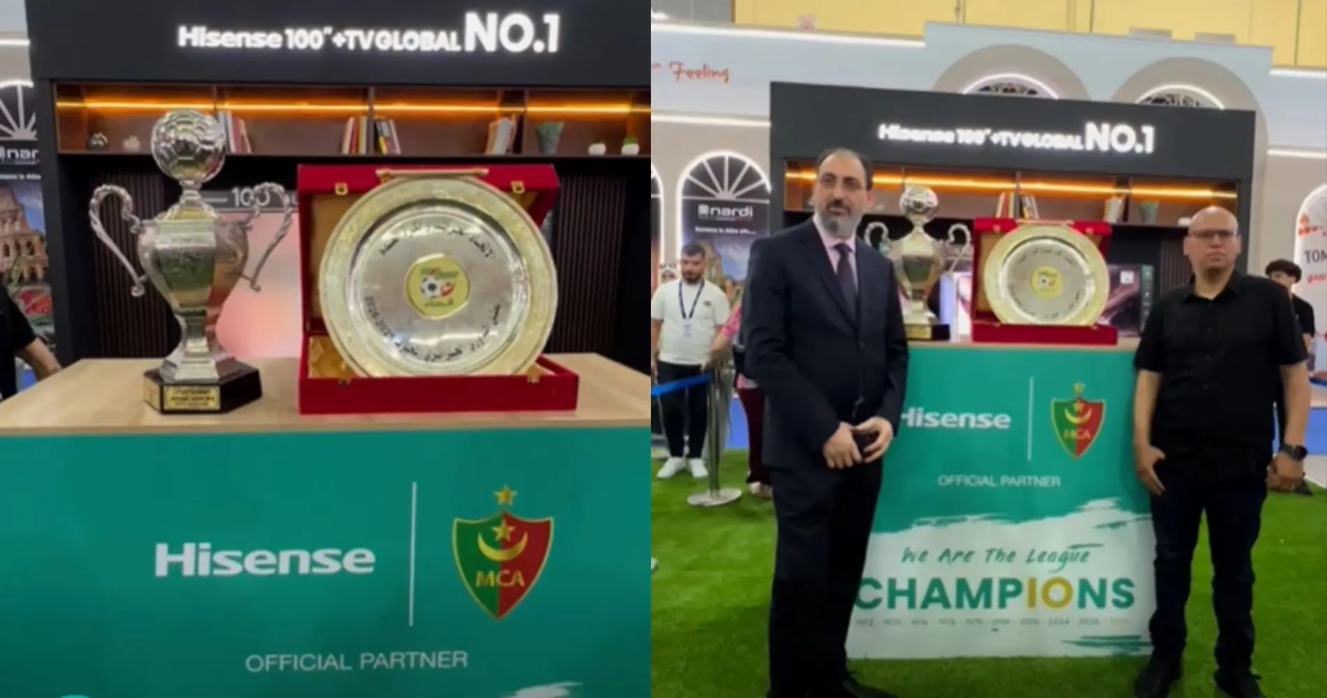 FIA 2026 : Hisense Algérie célèbre sur son stand le championnat et la Supercoupe du MC Alger