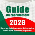 Recrutement ANP 2026 : le MDN publie le guide d’accès aux écoles militaires