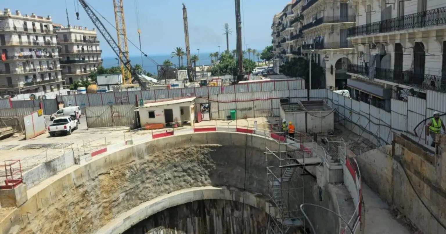 Extension du métro d’Alger : en images, l’état d’avancement du chantier de Bab El Oued