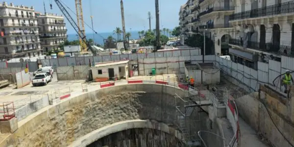 Extension du métro d&rsquo;Alger : en images, l&rsquo;état d&rsquo;avancement du chantier de Bab El Oued