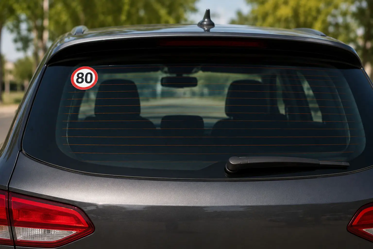 Disque « 80 » sur la lunette arrière ? La GN révèle l’amende encourue pour cette erreur très fréquente