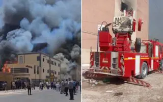 3 morts et des dizaines de personnes piégées dans l’incendie d’un entrepôt à Hassi Messaoud