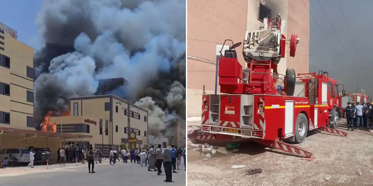 3 morts et des dizaines de personnes piégées dans l’incendie d’un entrepôt à Hassi Messaoud
