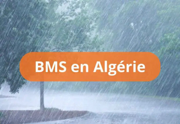 BMS – Vigilance orange en Algérie : la pluie s&rsquo;abat sur 22 wilayas ce jeudi, jusqu&rsquo;à 40 mm attendus