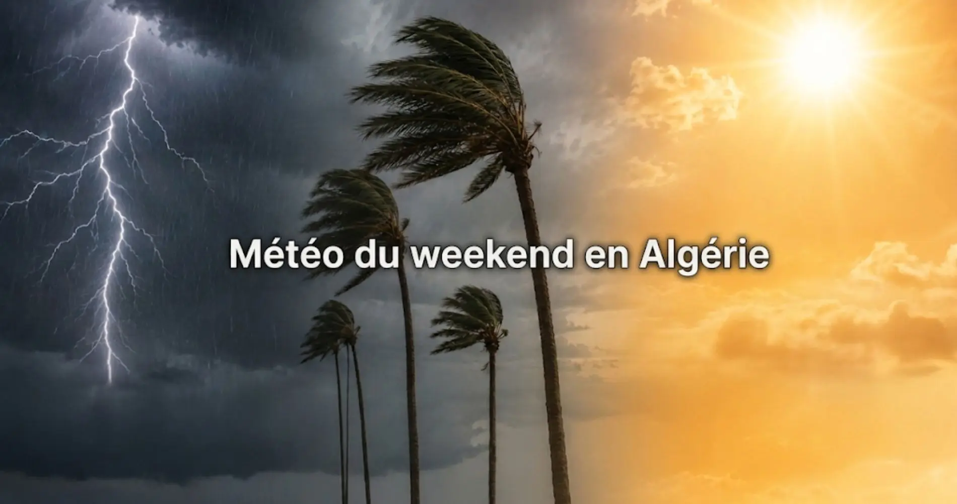 Alerte météo en Algérie : pluies et orages jusqu&rsquo;à 18h ce vendredi, canicule dès demain dans ces wilayas