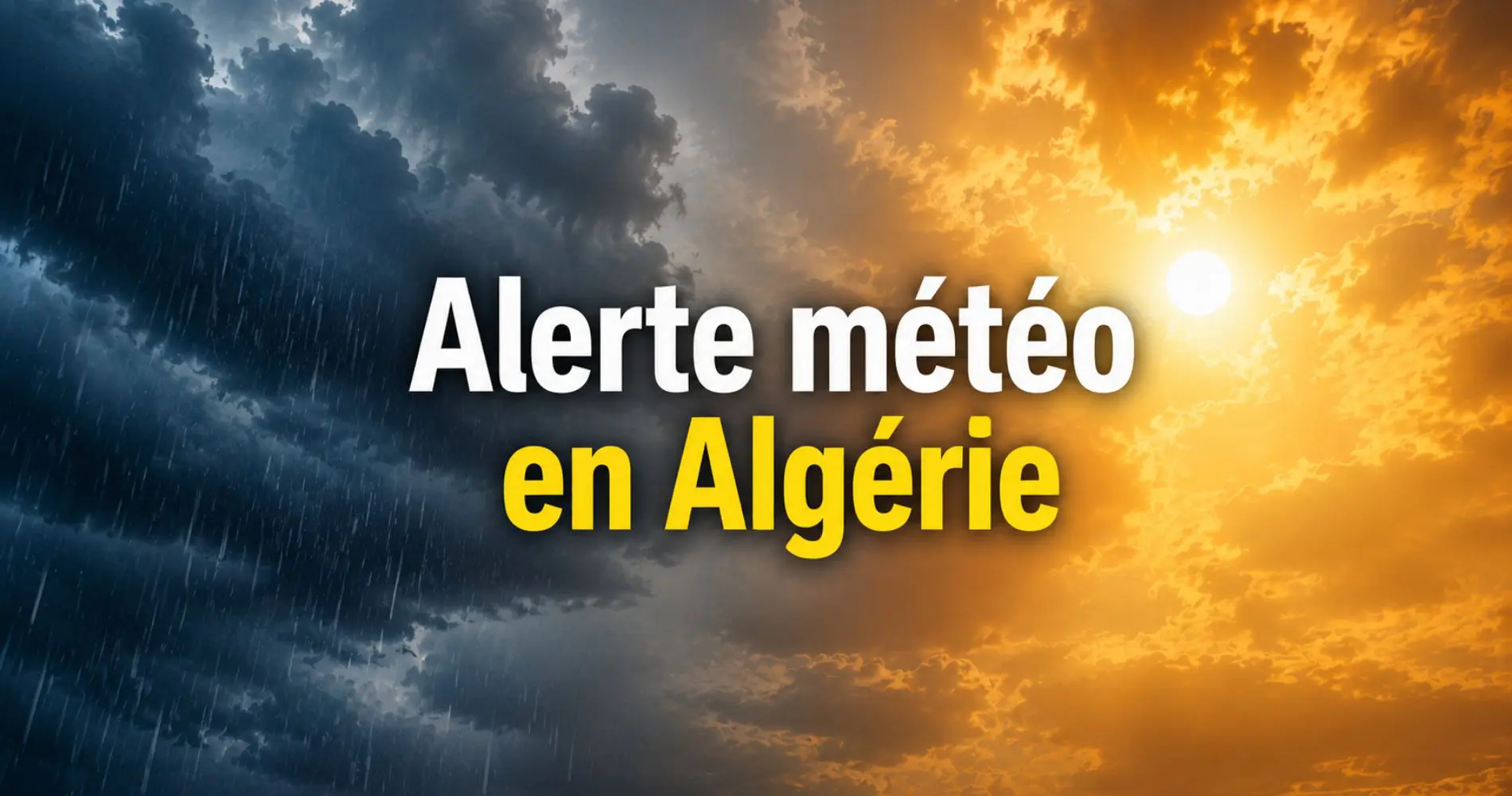 Alerte météo en Algérie : fortes pluies jusqu’à ce soir, la chaleur persiste mardi 4 août