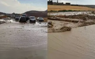 Fortes pluies à Constantine : plusieurs routes fermées en raison de la montée des eaux