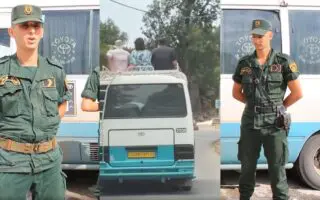 VIDÉO. Scène surréaliste à Skikda : 3 personnes filmées sur le toit d&rsquo;un bus en marche choquent la Toile