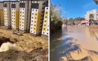 Boumerdès : une fuite d&rsquo;eau colossale sur le réseau de Taksebt inonde plusieurs cités à Boudouaou