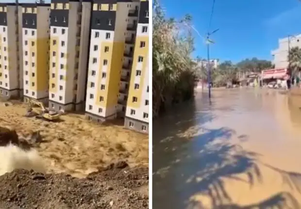 Boumerdès : une fuite d&rsquo;eau colossale sur le réseau de Taksebt inonde plusieurs cités à Boudouaou