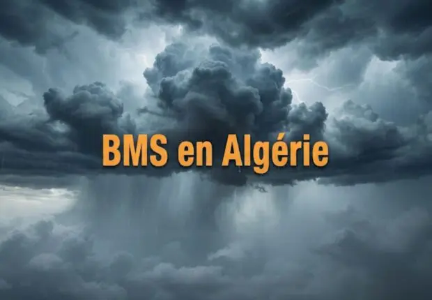 BMS orange en Algérie : jusqu’à 50 mm de pluie attendus ce vendredi dans 21 wilayas