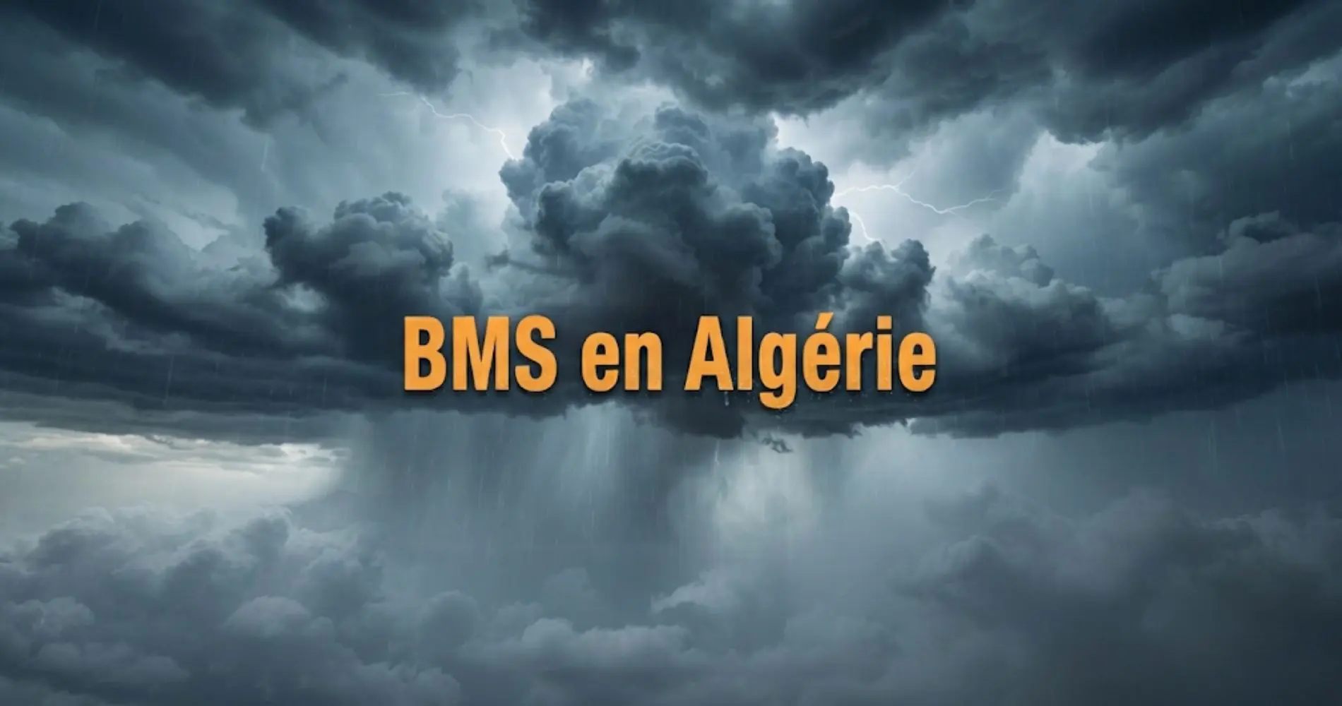 BMS orange en Algérie : jusqu’à 50 mm de pluie attendus ce vendredi dans 21 wilayas