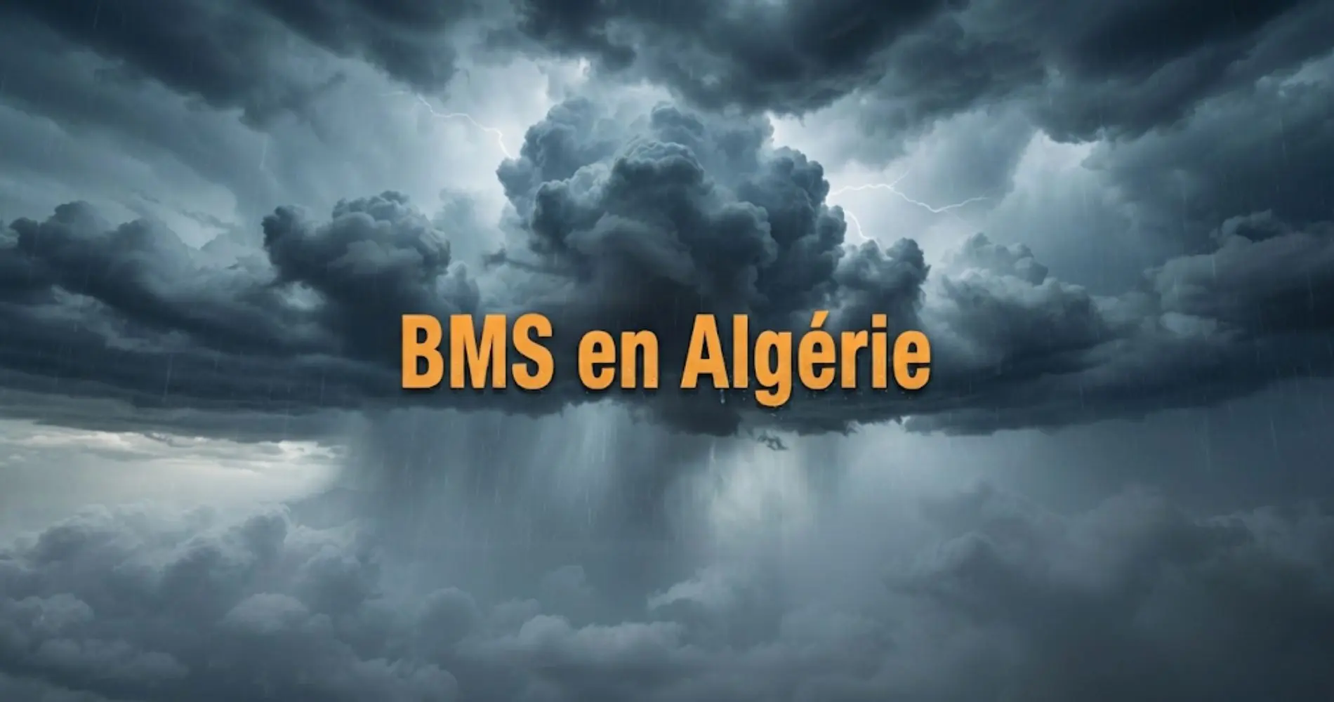 BMS en Algérie : des pluies jusqu’à 40 mm et des orages annoncés mercredi et jeudi