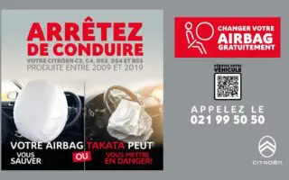 Airbags Takata défectueux : Citroën Algérie lance un rappel urgent pour ces 5 modèles