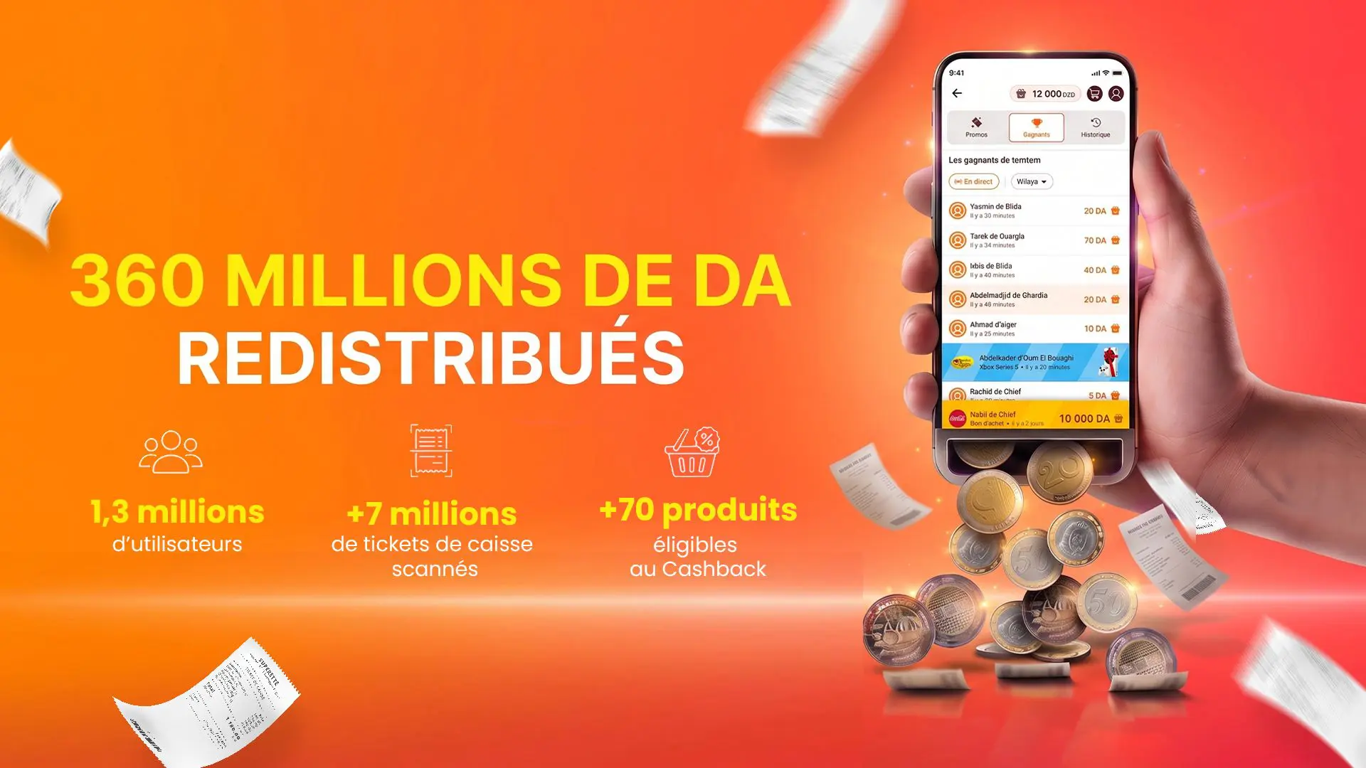 Cashback en Algérie : temtem annonce 360 millions de dinars redistribués aux consommateurs