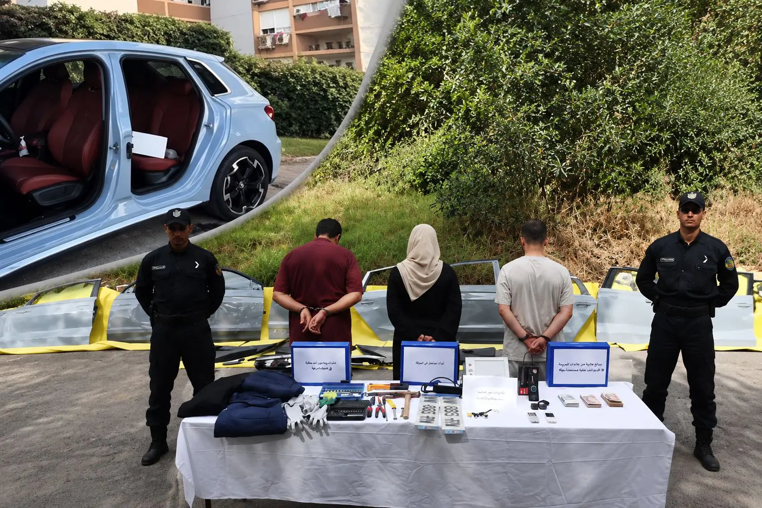 Portières d’Audi A3 volées : trois suspects écroués