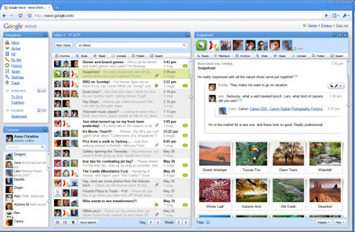 Aperçu vidéo de Google Wave sur iPhone