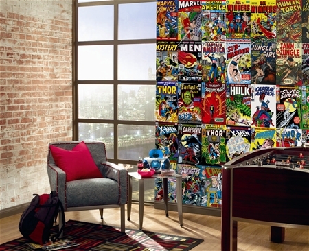 Des héros Marvel comme décoration de mur
