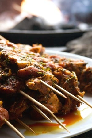 Brochettes d&rsquo;Agneau à la marinade