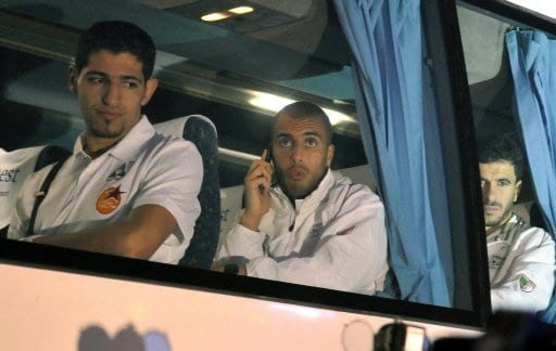 Le bus de l’équipe d’Algérie attaqué, l’arrivée du bus à l’hôtel