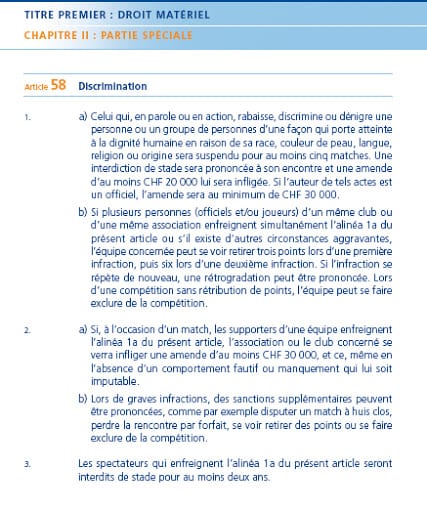 L’Egypte risque une lourde sanction selon le code disciplinaire de la FIFA