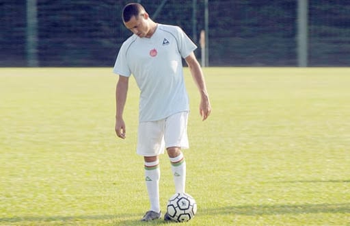 Ziani a retapé dans un ballon