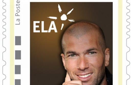 Zidane sur un timbre