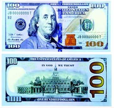 Les USA dévoilent le nouveau billet de 100 $ qui circulera en 2011