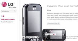 LG Mobile en Algérie Un site Internet aussi simple qu’efficace