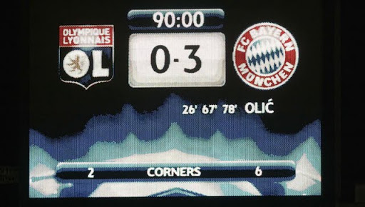 Lyon écrasé par le Bayern 3 – 0