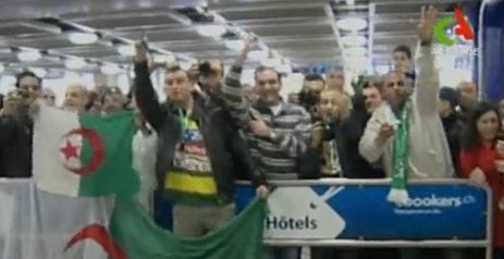 Arrivée de l&rsquo;équipe national d&rsquo;Algérie à Genève