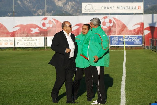 Raouraoua présent à l’entrainement.