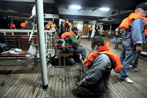 Les ressortissants algériens de la «flottille de la liberté» sont sains et saufs