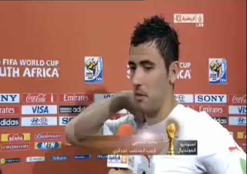 Réaction de Antar Yahia après match (Algérie 0- Slovénie 1)